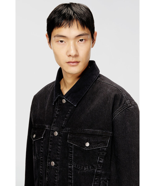 DIESEL（ディーゼル）の「メンズ デニムジャケット D-RANGER-T（デニムジャケット・メンズ・ブラック系その他・LARGE/SMALL/X-LARGE/MEDIUM）」の8枚目の写真