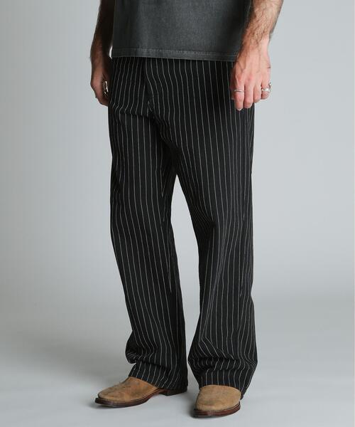schott(ショット)の「Schott/ショット/STRIPE FRISCO PANTS/ストライプ フリスコパンツ(その他パンツ・メンズ・ブラック/チャコールグレー・30/32/34/36)」の2枚目の写真
