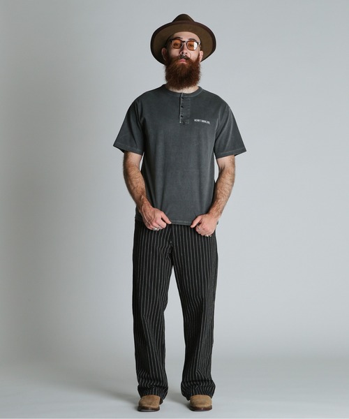 schott（ショット）の「Schott/ショット/STRIPE FRISCO PANTS/ストライプ フリスコパンツ（その他パンツ・メンズ・ブラック/チャコールグレー・30/32/34/36）」の10枚目の写真