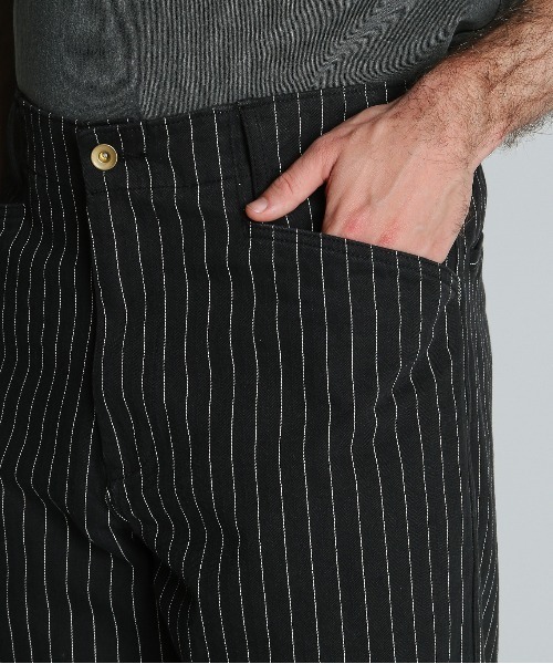 schott（ショット）の「Schott/ショット/STRIPE FRISCO PANTS/ストライプ フリスコパンツ（その他パンツ・メンズ・ブラック/チャコールグレー・30/32/34/36）」の6枚目の写真