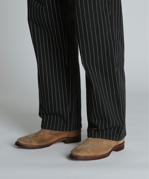 schott（ショット）の「Schott/ショット/STRIPE FRISCO PANTS/ストライプ フリスコパンツ（その他パンツ・メンズ・ブラック/チャコールグレー・30/32/34/36）」の7枚目の写真