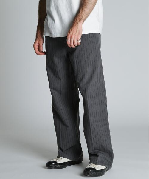 Schott（ショット）の「Schott/ショット/STRIPE FRISCO PANTS/ストライプ フリスコパンツ（その他パンツ・メンズ・ブラック/チャコールグレー・30/32/34/36）」の20枚目の写真