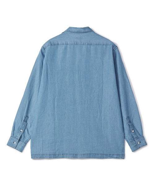 MEN'S BIGI（メンズビギ）の「テンセルオープンカラーシャツ（シャツ/ブラウス・メンズ・ブルー/グレー・01/02/03）」の15枚目の写真