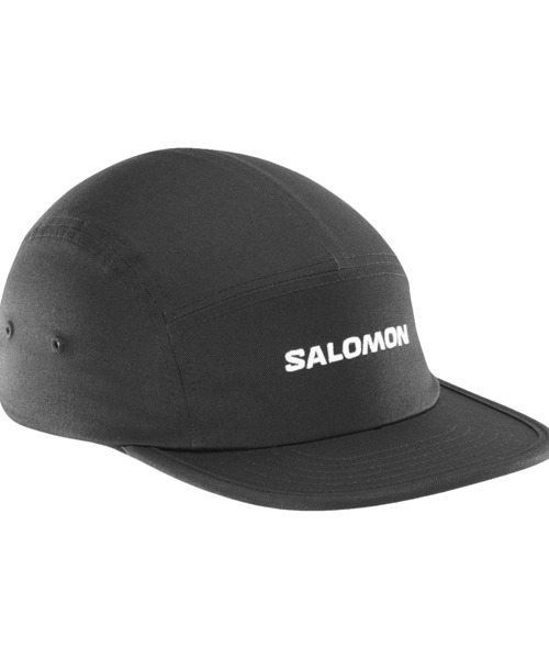 SALOMON(サロモン)の「【SALOMON】LOGO 5 PANEL(キャップ・メンズ・ブラック/サックスブルー・L/XL/S/M)」の1枚目の写真