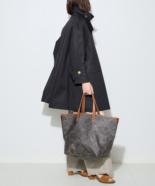journal standard L'essage(ジャーナルスタンダードレサージュ)の「別注【MACKINTOSH/マッキントッシュ】HUMBIE MB EX:コート(ステンカラーコート・レディース・ブラック/キャメル/ネイビー・4/8/6)」の11枚目の写真