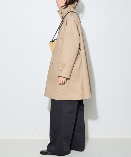 journal standard L'essage(ジャーナルスタンダードレサージュ)の「別注【MACKINTOSH/マッキントッシュ】HUMBIE MB EX:コート(ステンカラーコート・レディース・ブラック/キャメル/ネイビー・4/8/6)」の20枚目の写真