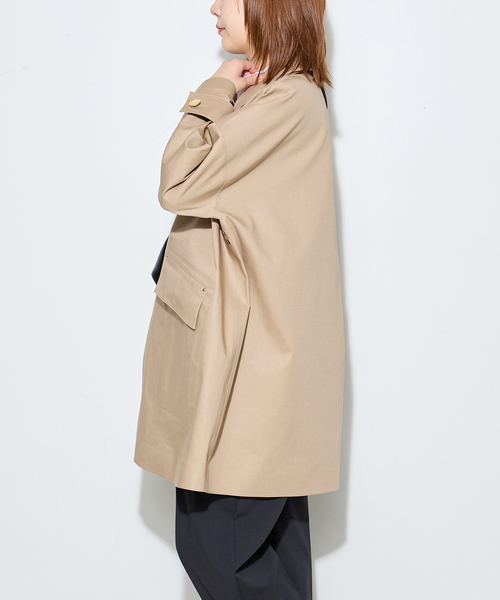 journal standard L'essage(ジャーナルスタンダードレサージュ)の「別注【MACKINTOSH/マッキントッシュ】HUMBIE MB EX:コート(ステンカラーコート・レディース・ブラック/キャメル/ネイビー・4/8/6)」の22枚目の写真