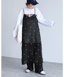 reca | 小花柄刺繍シアーキャミワンピース(ワンピース)