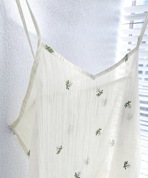 reca（レカ）の「小花柄刺繍シアーキャミワンピース（ワンピース・レディース・アイボリー/ブラック・FREE）」の21枚目の写真