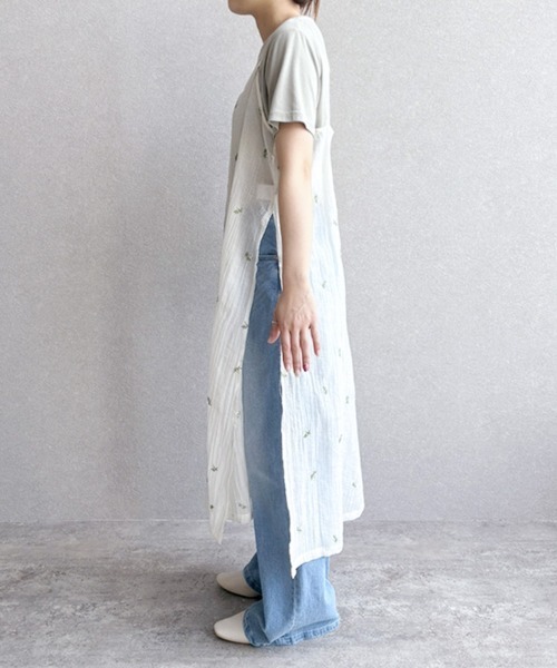 reca（レカ）の「小花柄刺繍シアーキャミワンピース（ワンピース・レディース・アイボリー/ブラック・FREE）」の17枚目の写真