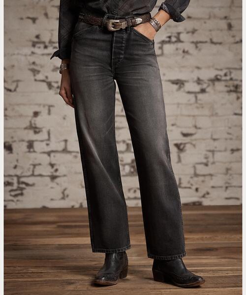 RRL（ダブル アール エル）の「ハイ ボーイ フィット ウエスタン ジーンズ（デニムパンツ・レディース・ブラック系1・24/25/26/27/28）」の8枚目の写真