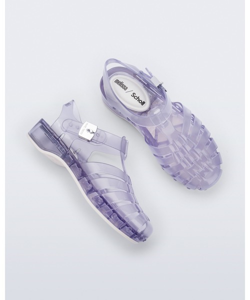 melissa(メリッサ)の「MELISSA POSSESSION PESCURA HEEL + SCHOLL AD(サンダル・レディース・ブラック/クリア/クリアブラウン・38/37/35-36/39)」の3枚目の写真