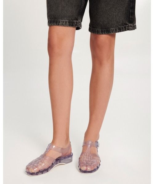melissa(メリッサ)の「MELISSA POSSESSION PESCURA HEEL + SCHOLL AD(サンダル・レディース・ブラック/クリア/クリアブラウン・38/37/35-36/39)」の5枚目の写真