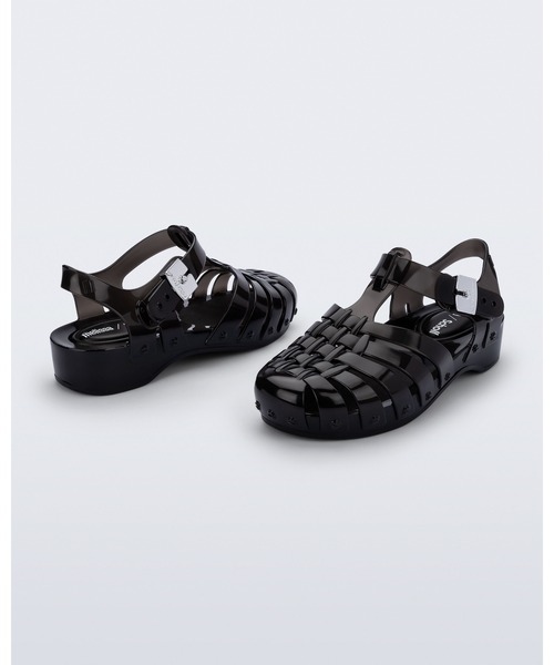 melissa(メリッサ)の「MELISSA POSSESSION PESCURA HEEL + SCHOLL AD(サンダル・レディース・ブラック/クリア/クリアブラウン・38/37/35-36/39)」の10枚目の写真