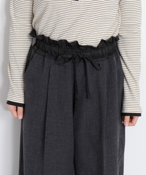 cepo（セポ）の「〈セットアップ対応〉ウエスト切替イージートラウザーパンツ（スラックス・レディース・ベージュ/チャコール・M）」の14枚目の写真