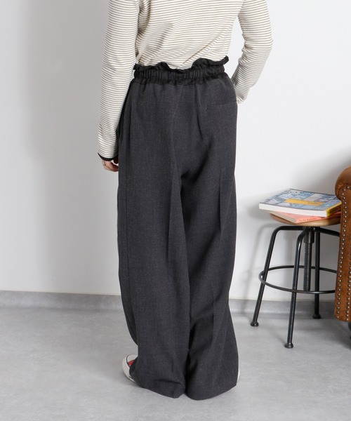 cepo（セポ）の「〈セットアップ対応〉ウエスト切替イージートラウザーパンツ（スラックス・レディース・ベージュ/チャコール・M）」の10枚目の写真