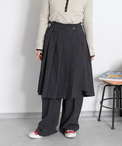 cepo（セポ）の「〈セットアップ対応〉ウエスト切替イージートラウザーパンツ（スラックス・レディース・ベージュ/チャコール・M）」の13枚目の写真