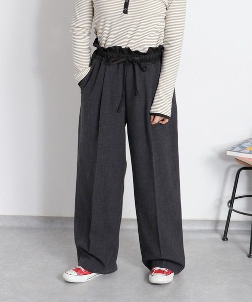cepo（セポ）の「〈セットアップ対応〉ウエスト切替イージートラウザーパンツ（スラックス・レディース・ベージュ/チャコール・M）」の12枚目の写真