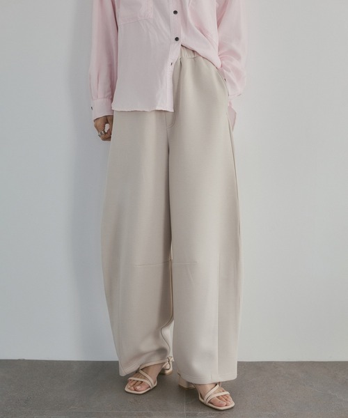 hunch（ハンチ）の「ライトダンボール コクーンパンツ（その他パンツ・レディース・杢グレー/ベージュ/ブラック・FREE）」の3枚目の写真