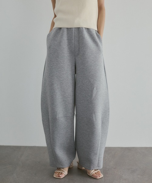 hunch（ハンチ）の「ライトダンボール コクーンパンツ（その他パンツ・レディース・杢グレー/ベージュ/ブラック・FREE）」の2枚目の写真