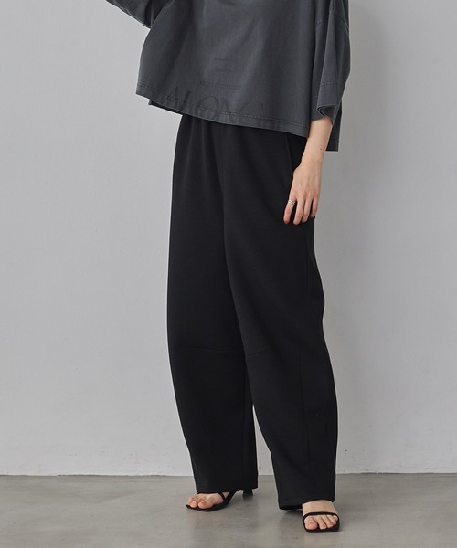 hunch（ハンチ）の「ライトダンボール コクーンパンツ（その他パンツ・レディース・杢グレー/ベージュ/ブラック・FREE）」の9枚目の写真