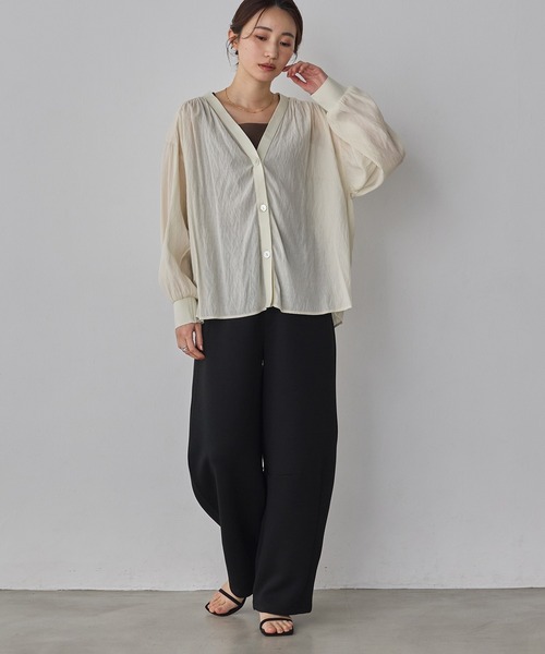 hunch（ハンチ）の「ライトダンボール コクーンパンツ（その他パンツ・レディース・杢グレー/ベージュ/ブラック・FREE）」の11枚目の写真