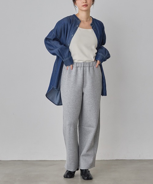 hunch（ハンチ）の「ライトダンボール コクーンパンツ（その他パンツ・レディース・杢グレー/ベージュ/ブラック・FREE）」の6枚目の写真