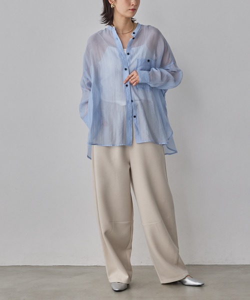 hunch（ハンチ）の「ライトダンボール コクーンパンツ（その他パンツ・レディース・杢グレー/ベージュ/ブラック・FREE）」の7枚目の写真