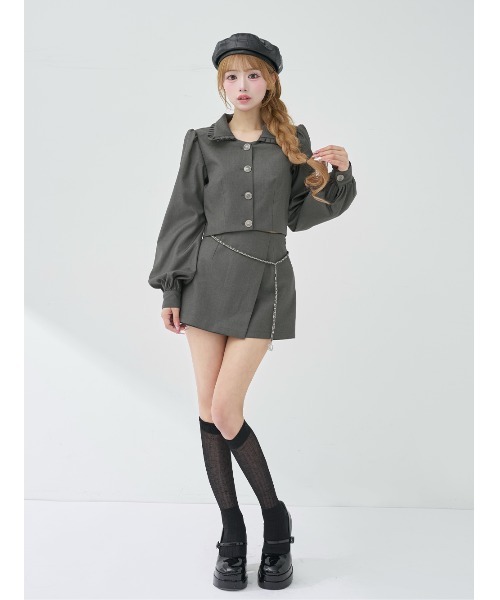 Darich(ダーリッチ)の「チェーンベルトセットアップ(セットアップ・レディース・グレー/ベージュ・M/S)」の11枚目の写真