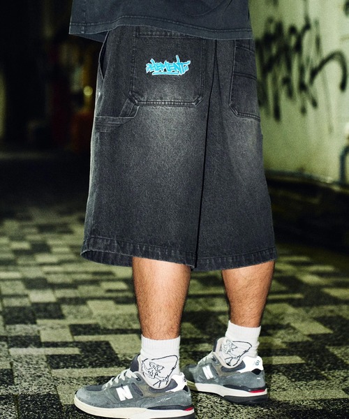 ELEMENT(エレメント)の「ELEMENT/エレメント ハーフパンツ ショートパンツ ショーツ デニム BG021605(デニムパンツ・メンズ・ライトインディゴブルー/ブラック/インディゴブルー・L/XL/M)」の8枚目の写真