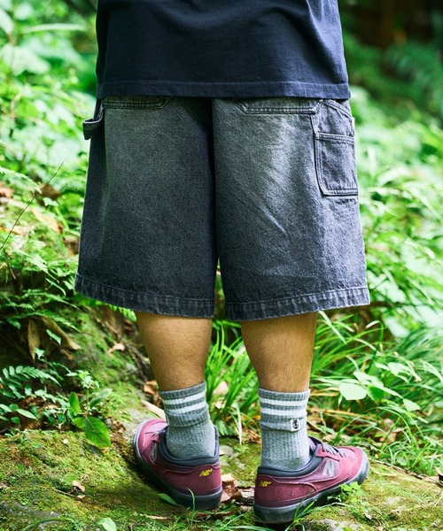 ELEMENT(エレメント)の「ELEMENT/エレメント ハーフパンツ ショートパンツ ショーツ デニム BG021605(デニムパンツ・メンズ・ライトインディゴブルー/ブラック/インディゴブルー・L/XL/M)」の12枚目の写真