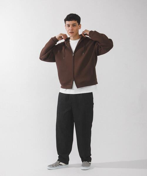 URBAN RESEARCH Sonny Label(アーバンリサーチサニーレーベル)の「ダンボールニットジップアップフーディー(パーカー・メンズ・ブラック/グレー系その他/チャコールグレー/ブラウン・MEDIUM/LARGE/X-LARGE)」の16枚目の写真