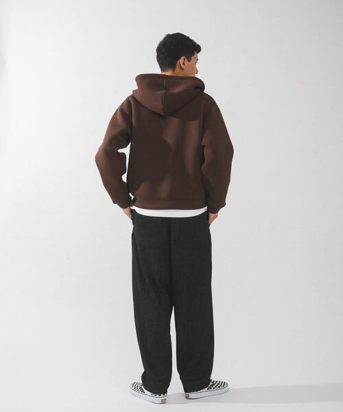 URBAN RESEARCH Sonny Label(アーバンリサーチサニーレーベル)の「ダンボールニットジップアップフーディー(パーカー・メンズ・ブラック/グレー系その他/チャコールグレー/ブラウン・MEDIUM/LARGE/X-LARGE)」の19枚目の写真