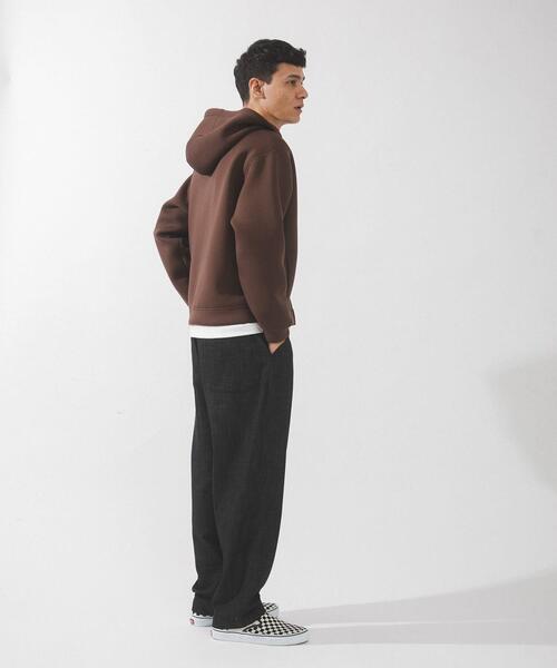 URBAN RESEARCH Sonny Label(アーバンリサーチサニーレーベル)の「ダンボールニットジップアップフーディー(パーカー・メンズ・ブラック/グレー系その他/チャコールグレー/ブラウン・MEDIUM/LARGE/X-LARGE)」の20枚目の写真