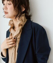 RIVE DROITE | 【顔まわり華やか】リネンライクフリルカラーブラウス(シャツ/ブラウス)