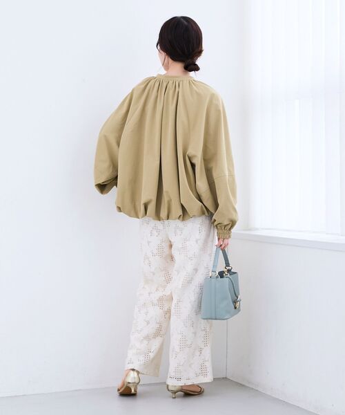 le.coeur blanc(ルクールブラン)の「レースイージーワイドパンツ(その他パンツ・レディース・ミント/ブラック/オフホワイト・38)」の11枚目の写真