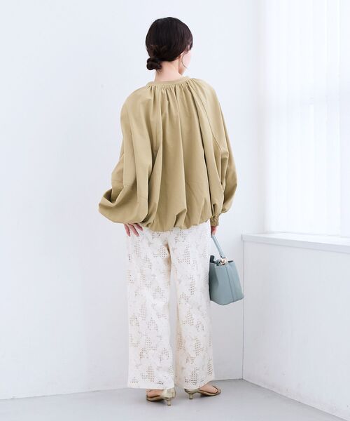 le.coeur blanc(ルクールブラン)の「レースイージーワイドパンツ(その他パンツ・レディース・ミント/ブラック/オフホワイト・38)」の12枚目の写真