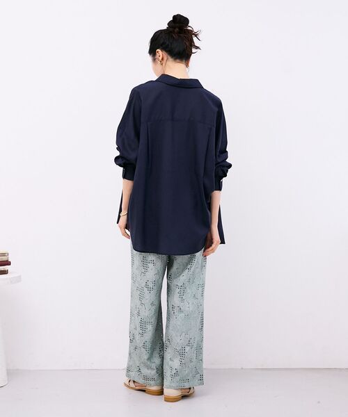 le.coeur blanc(ルクールブラン)の「レースイージーワイドパンツ(その他パンツ・レディース・ミント/ブラック/オフホワイト・38)」の7枚目の写真