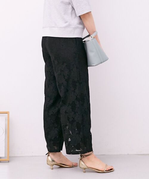 le.coeur blanc(ルクールブラン)の「レースイージーワイドパンツ(その他パンツ・レディース・ミント/ブラック/オフホワイト・38)」の14枚目の写真