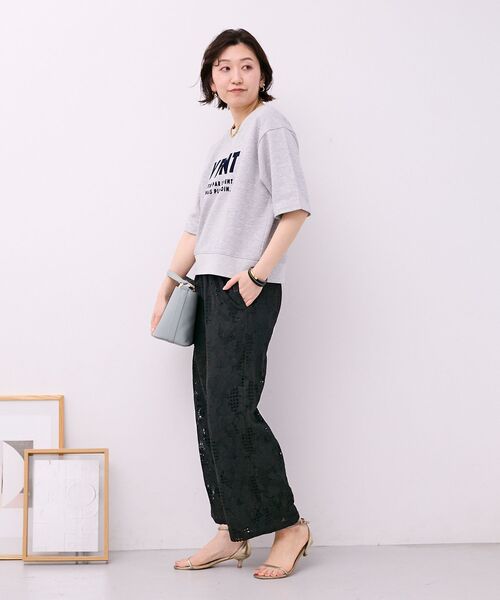 le.coeur blanc(ルクールブラン)の「レースイージーワイドパンツ(その他パンツ・レディース・ミント/ブラック/オフホワイト・38)」の17枚目の写真