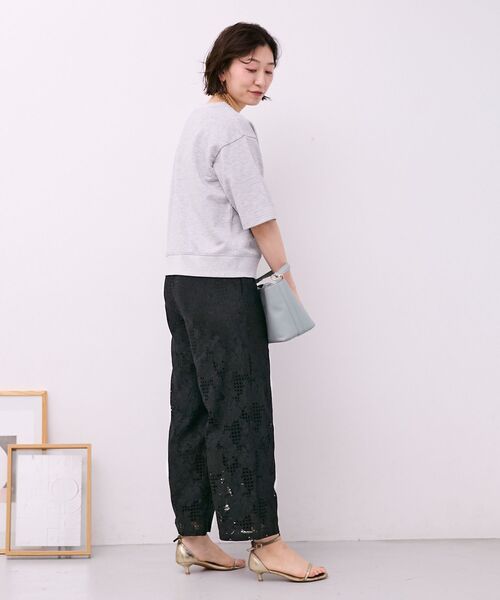 le.coeur blanc(ルクールブラン)の「レースイージーワイドパンツ(その他パンツ・レディース・ミント/ブラック/オフホワイト・38)」の19枚目の写真
