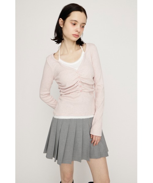 LAYERED LIKE CUT TOPS レイヤードライクカットトップス 春服（Tシャツ