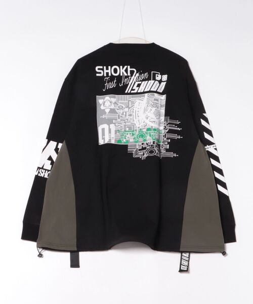 PANDIESTA(パンディエスタ)の「初期衝動/ ショキショウドウ ストラップ付きリフレクターロンT(M2)(Tシャツ/カットソー・メンズ・ブラック/ホワイト・L/XL/M)」の3枚目の写真