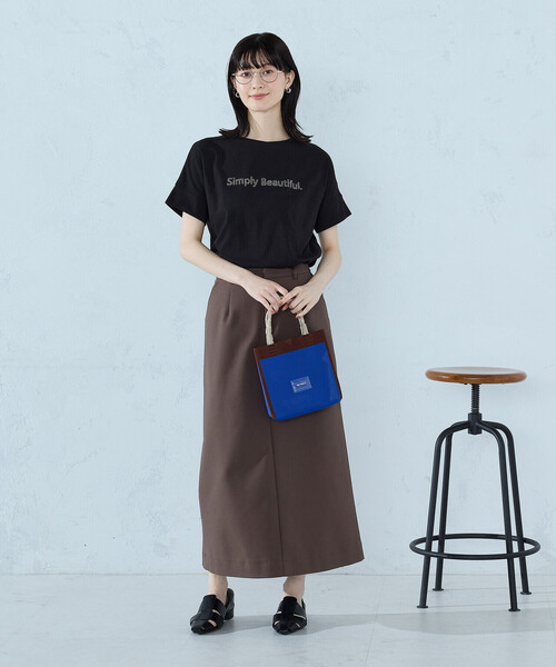 MONO COMME CA(モノコムサ)の「コードハンドル ミニトート(トートバッグ・レディース・グリーン/ベージュ/ブルー/ブラック・FREE)」の13枚目の写真