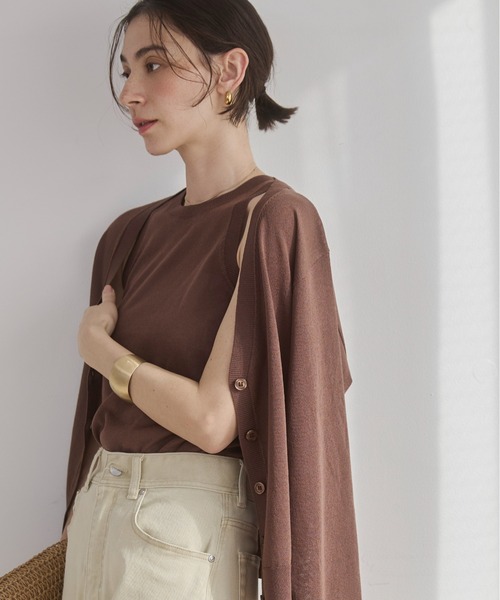 ノーブル 23SS ショートアンサンブル ニット カーディガン カットソー ショート丈カーディガンアンサンブル | Knit | TENTO online store