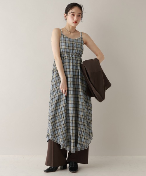 RAGEBLUE(レイジブルー)の「バックリボン/楊柳柄キャミワンピース(ワンピース・レディース・ブルー系/ブラック系/ネイビー系/ホワイト系・FREE)」の18枚目の写真