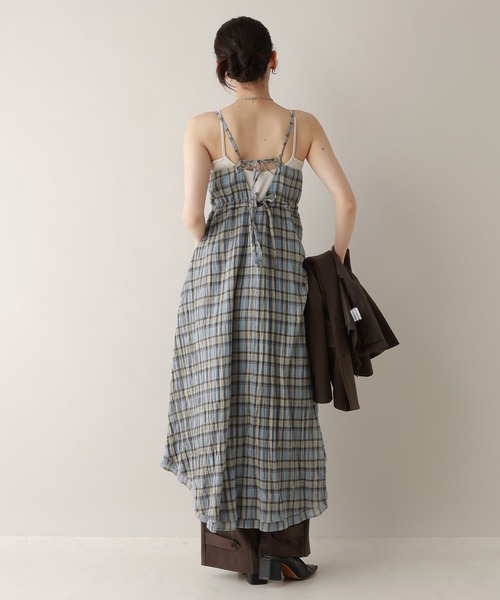 RAGEBLUE(レイジブルー)の「バックリボン/楊柳柄キャミワンピース(ワンピース・レディース・ブルー系/ブラック系/ネイビー系/ホワイト系・FREE)」の20枚目の写真