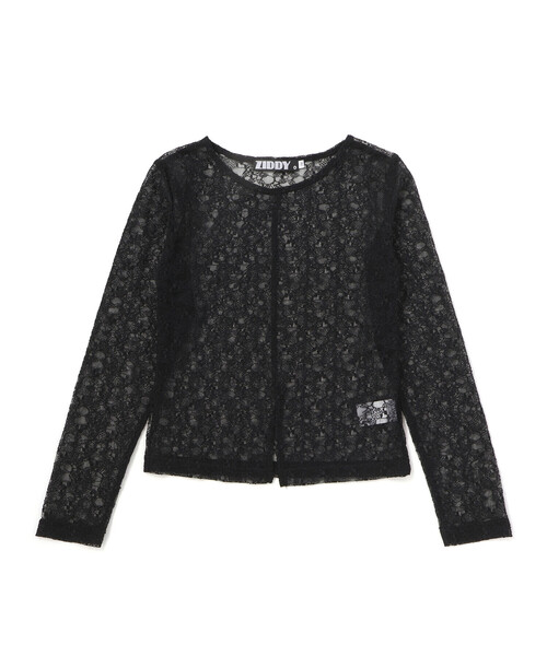 ZIDDY（ジディ）の「チュールレースアップTシャツセット(130~160cm)（その他トップス・キッズ・グレー/ブラック・150cm/140cm/130cm/FREE）」の12枚目の写真
