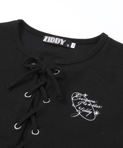 ZIDDY（ジディ）の「チュールレースアップTシャツセット(130~160cm)（その他トップス・キッズ・グレー/ブラック・150cm/140cm/130cm/FREE）」の15枚目の写真