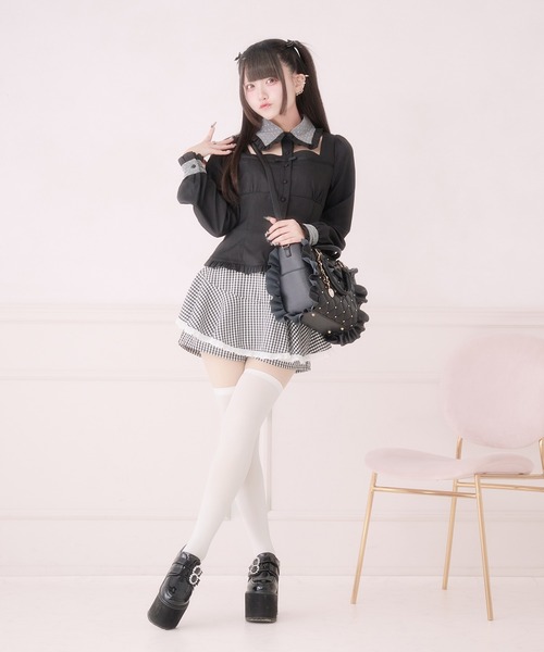 Pal elfy(パルエルフィー)の「ビジュー付きキルティング姫痛バ(ショルダーバッグ・レディース・オフホワイト/ブラック・フリー)」の11枚目の写真
